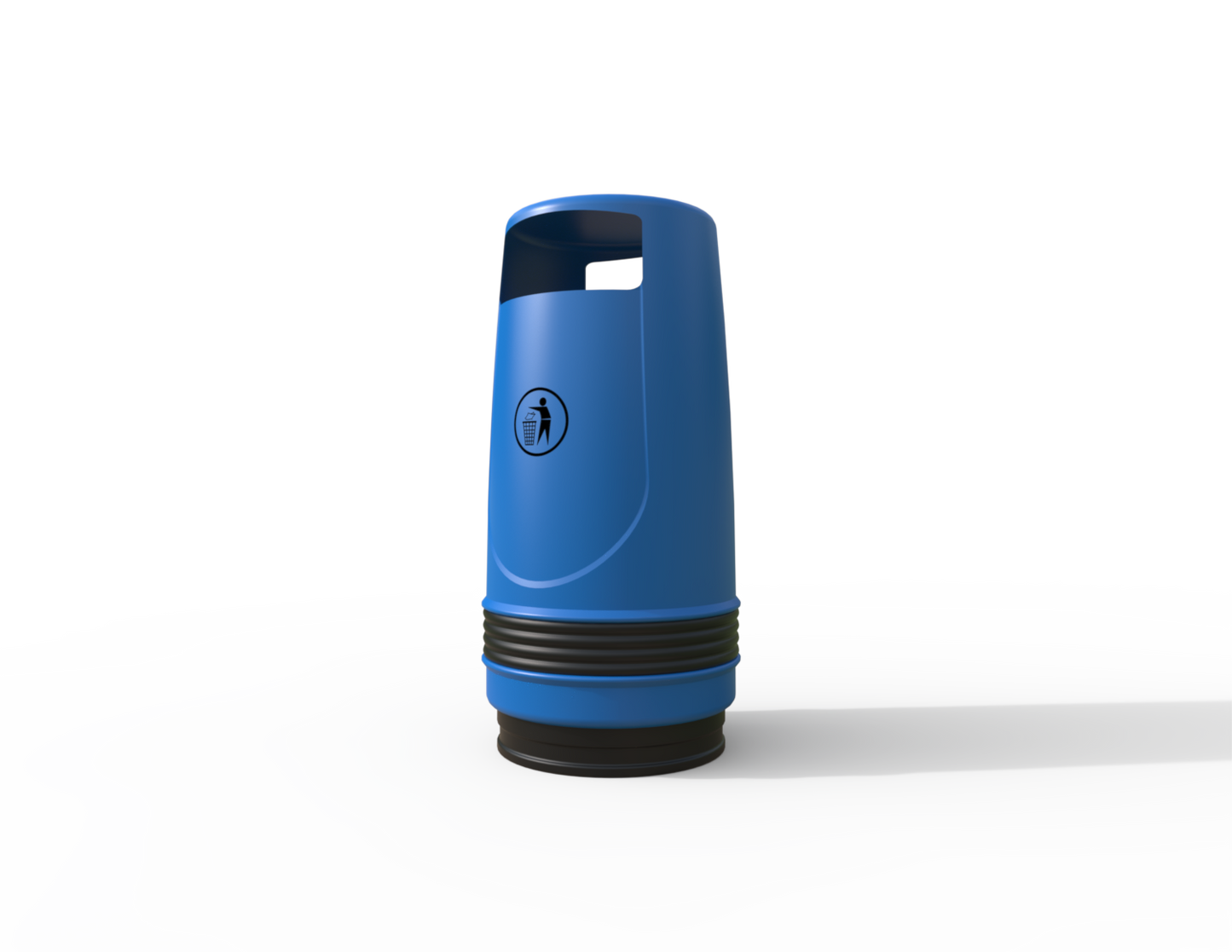 Merlin Traditional Floor Mounted Litter Bin 90L | Outdoor Litterbins |