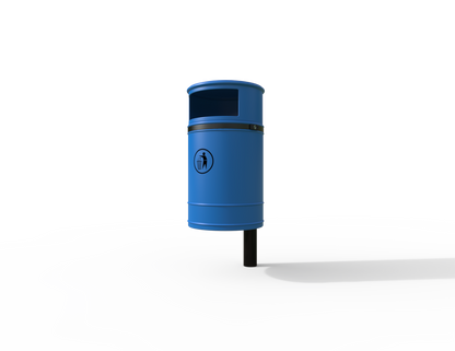 Nickleby Traditional Post Mount Litter Bin 40L | Outdoor Litterbins |