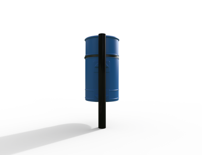 Nickleby Traditional Post Mount Litter Bin 40L | Outdoor Litterbins |