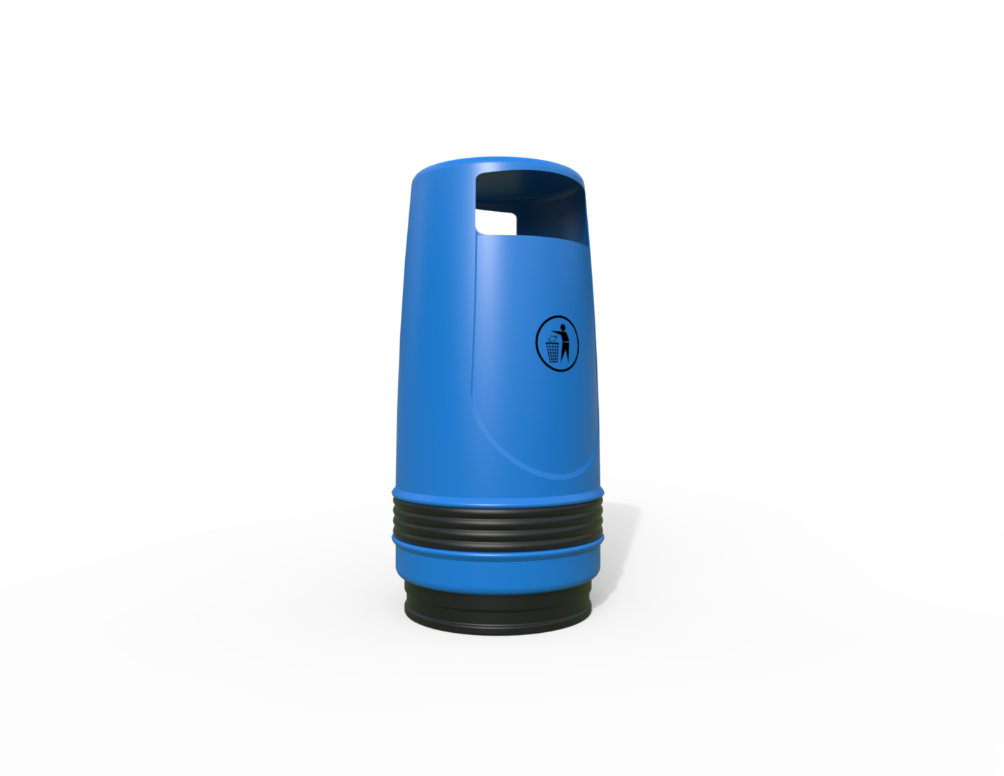 Merlin Traditional Floor Mounted Litter Bin 90L | Outdoor Litterbins |