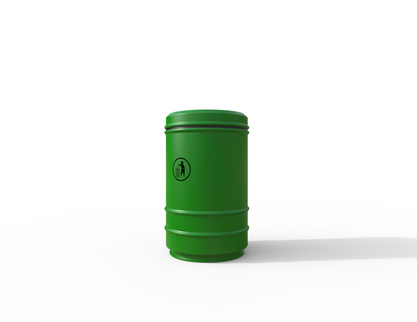 Pickwick Traditional Floor Mount Litter Bin 90L | Outdoor Litterbins |