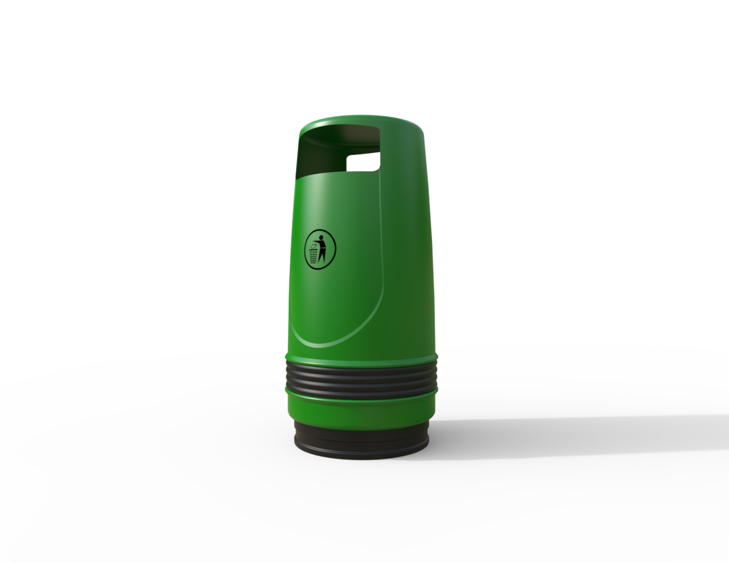 Merlin Traditional Floor Mounted Litter Bin 90L | Outdoor Litterbins |