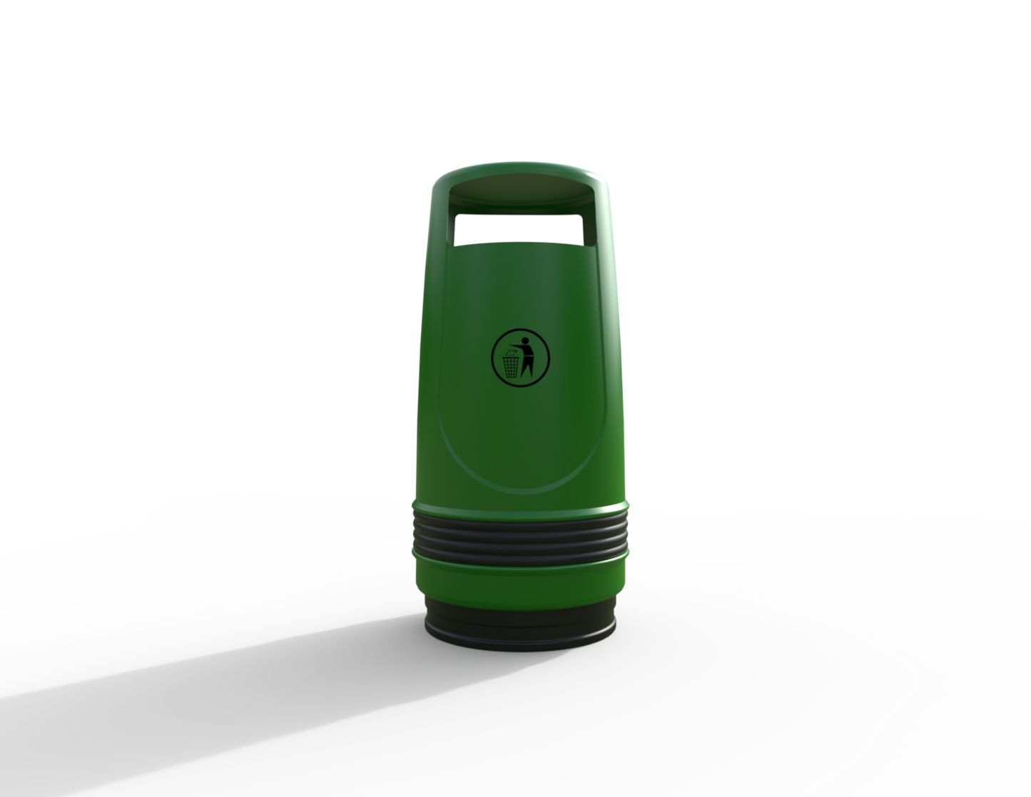 Merlin Traditional Floor Mounted Litter Bin 90L | Outdoor Litterbins |