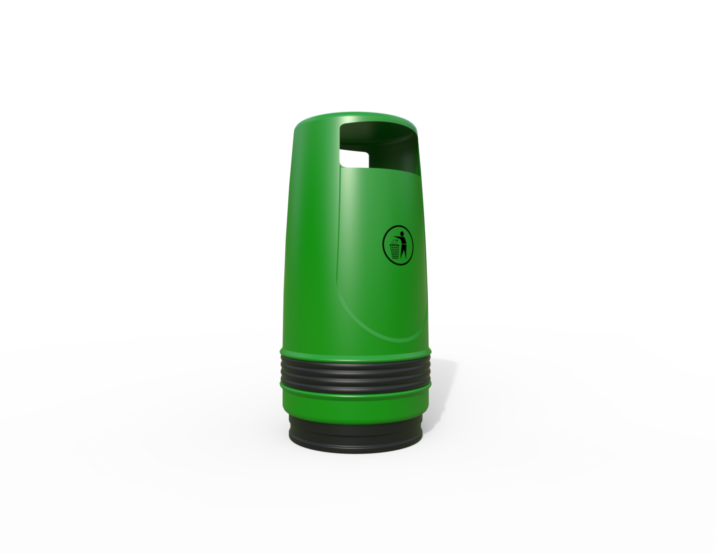 Merlin Traditional Floor Mounted Litter Bin 90L | Outdoor Litterbins |