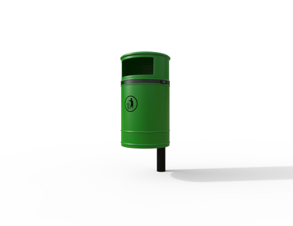 Nickleby Traditional Post Mount Litter Bin 40L | Outdoor Litterbins |