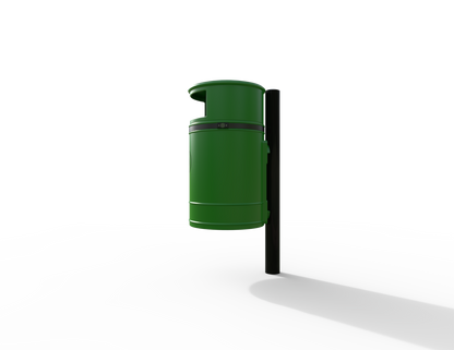 Nickleby Traditional Post Mount Litter Bin 40L | Outdoor Litterbins |