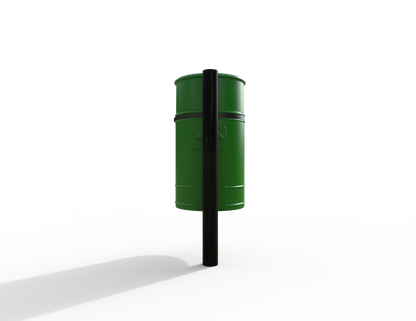 Nickleby Traditional Post Mount Litter Bin 40L | Outdoor Litterbins |