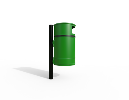 Nickleby Traditional Post Mount Litter Bin 40L | Outdoor Litterbins |