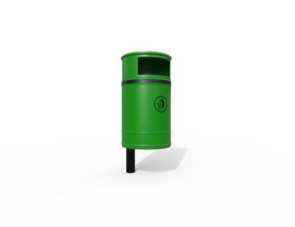 Nickleby Traditional Post Mount Litter Bin 40L | Outdoor Litterbins |
