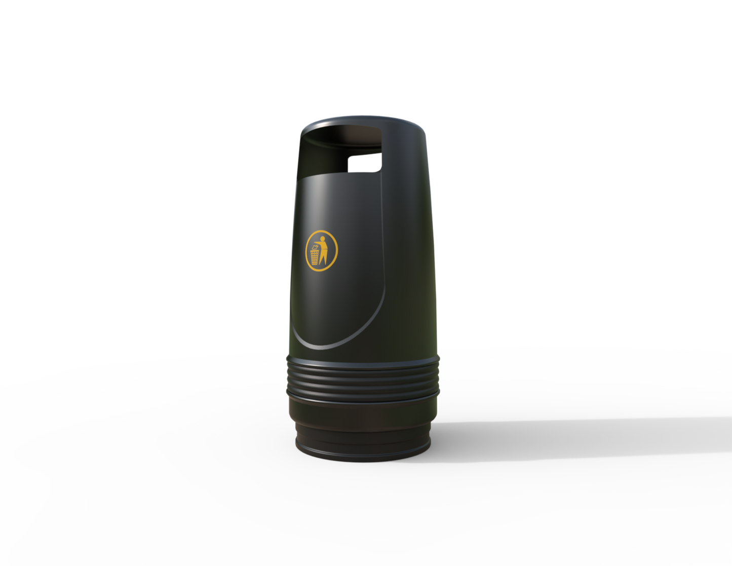 Merlin Traditional Floor Mounted Litter Bin 90L | Outdoor Litterbins |