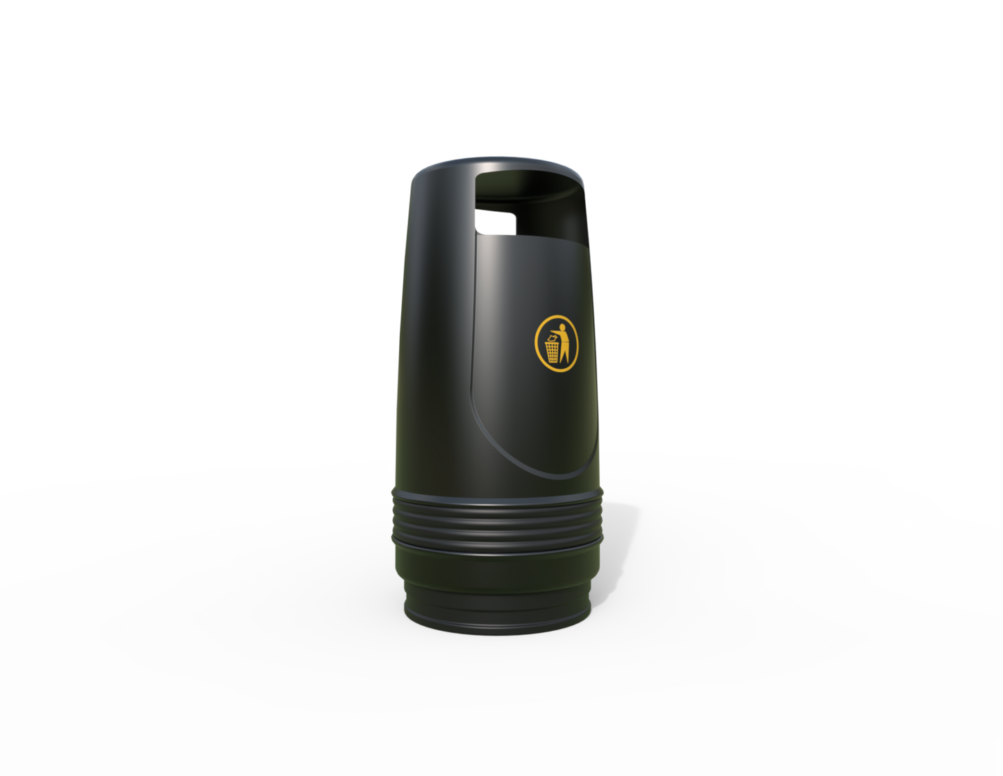 Merlin Traditional Floor Mounted Litter Bin 90L | Outdoor Litterbins |