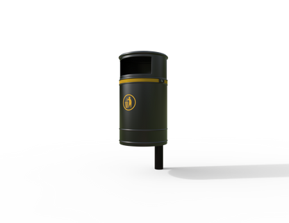 Nickleby Traditional Post Mount Litter Bin 40L | Outdoor Litterbins |