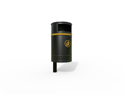 Nickleby Traditional Post Mount Litter Bin 40L | Outdoor Litterbins |