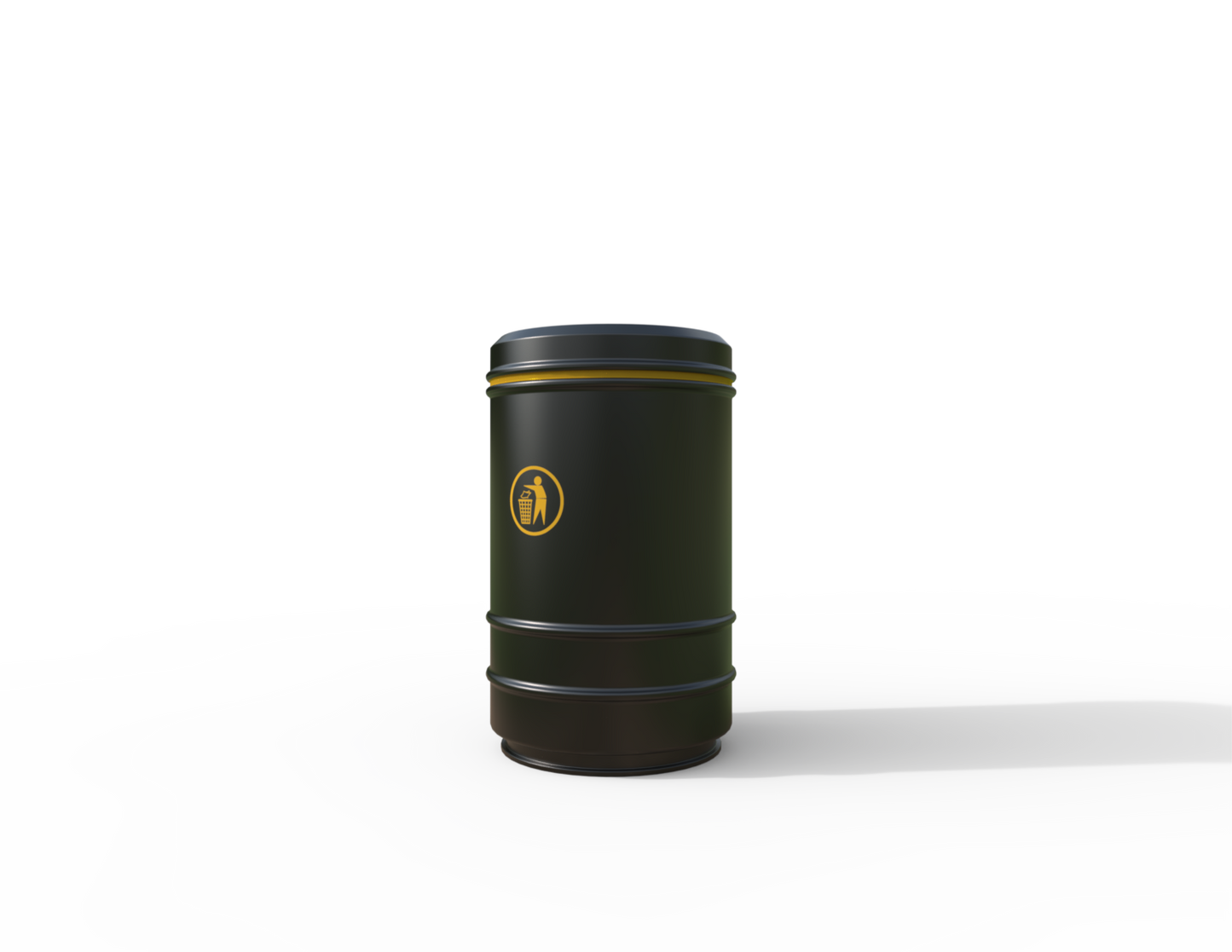 Pickwick Traditional Floor Mount Litter Bin 90L | Outdoor Litterbins |