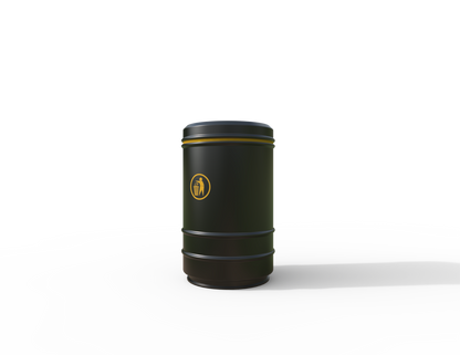 Pickwick Traditional Floor Mount Litter Bin 90L | Outdoor Litterbins |