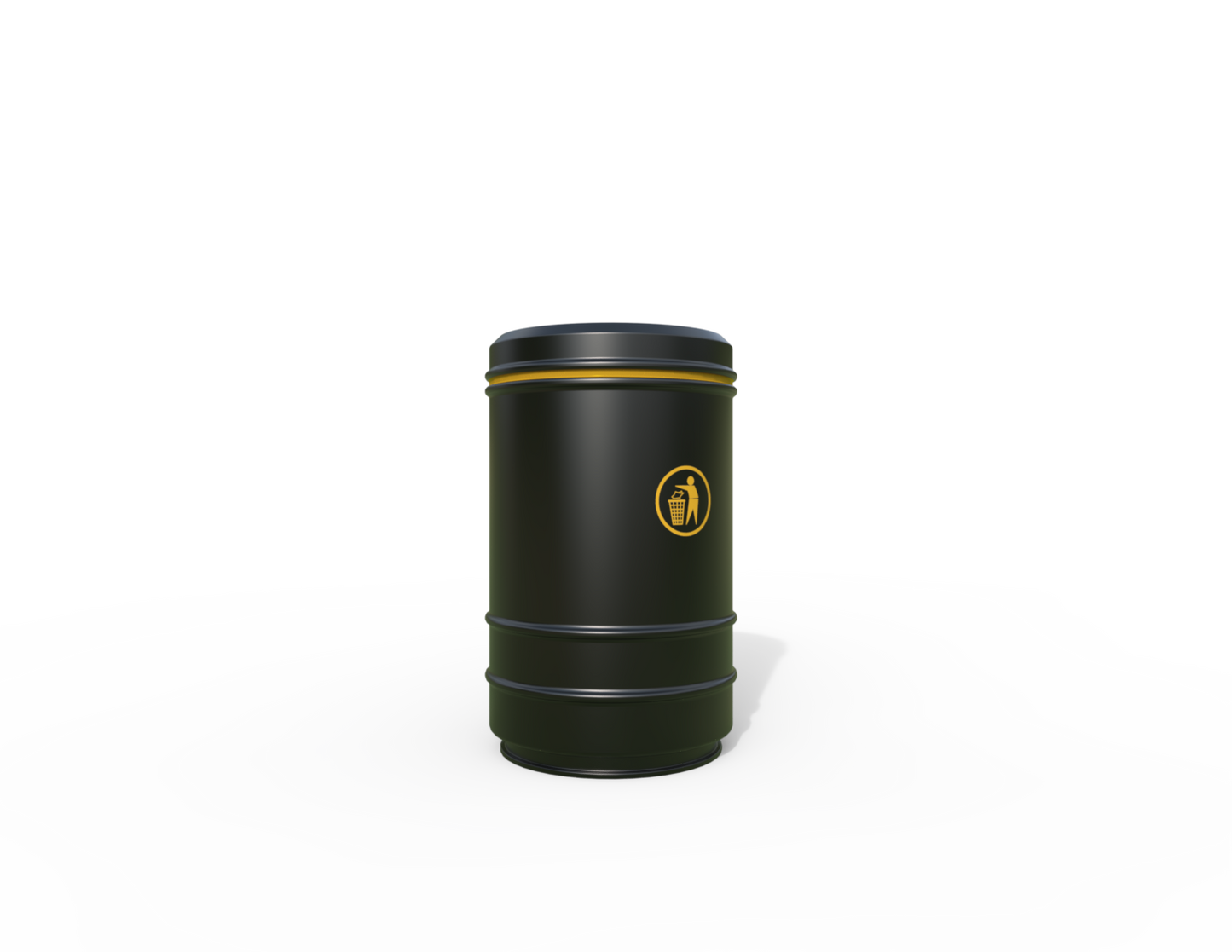 Pickwick Traditional Floor Mount Litter Bin 90L | Outdoor Litterbins |