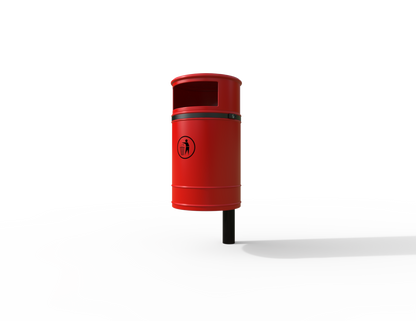 Nickleby Traditional Post Mount Litter Bin 40L | Outdoor Litterbins |