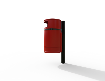 Nickleby Traditional Post Mount Litter Bin 40L | Outdoor Litterbins |
