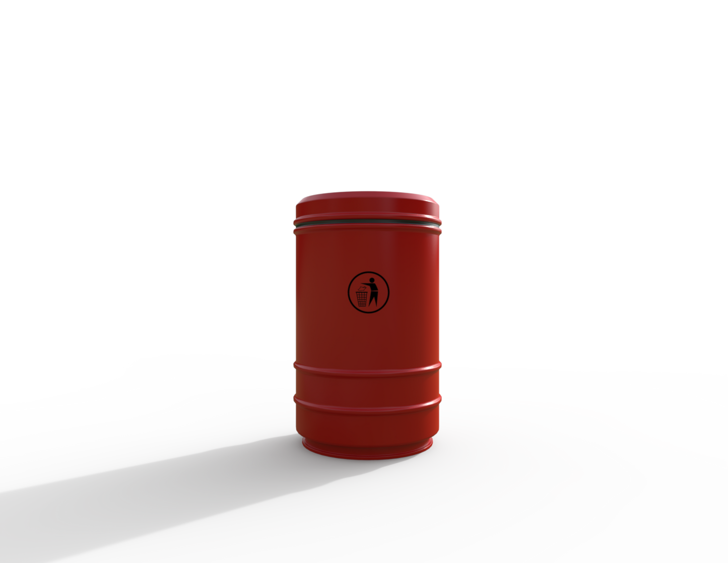 Pickwick Traditional Floor Mount Litter Bin 90L | Outdoor Litterbins |