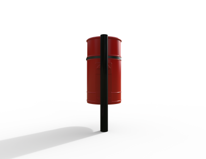 Nickleby Traditional Post Mount Litter Bin 40L | Outdoor Litterbins |