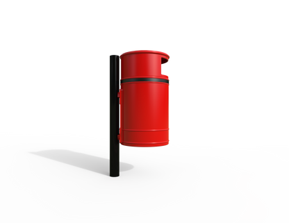 Nickleby Traditional Post Mount Litter Bin 40L | Outdoor Litterbins |