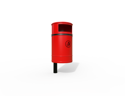 Nickleby Traditional Post Mount Litter Bin 40L | Outdoor Litterbins |