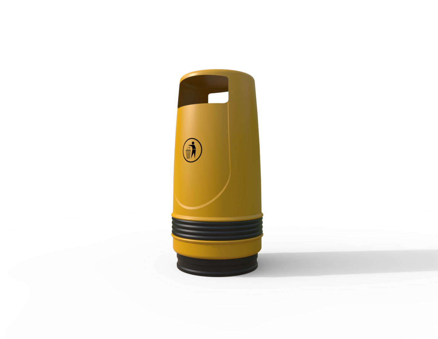 Merlin Traditional Floor Mounted Litter Bin 90L | Outdoor Litterbins |