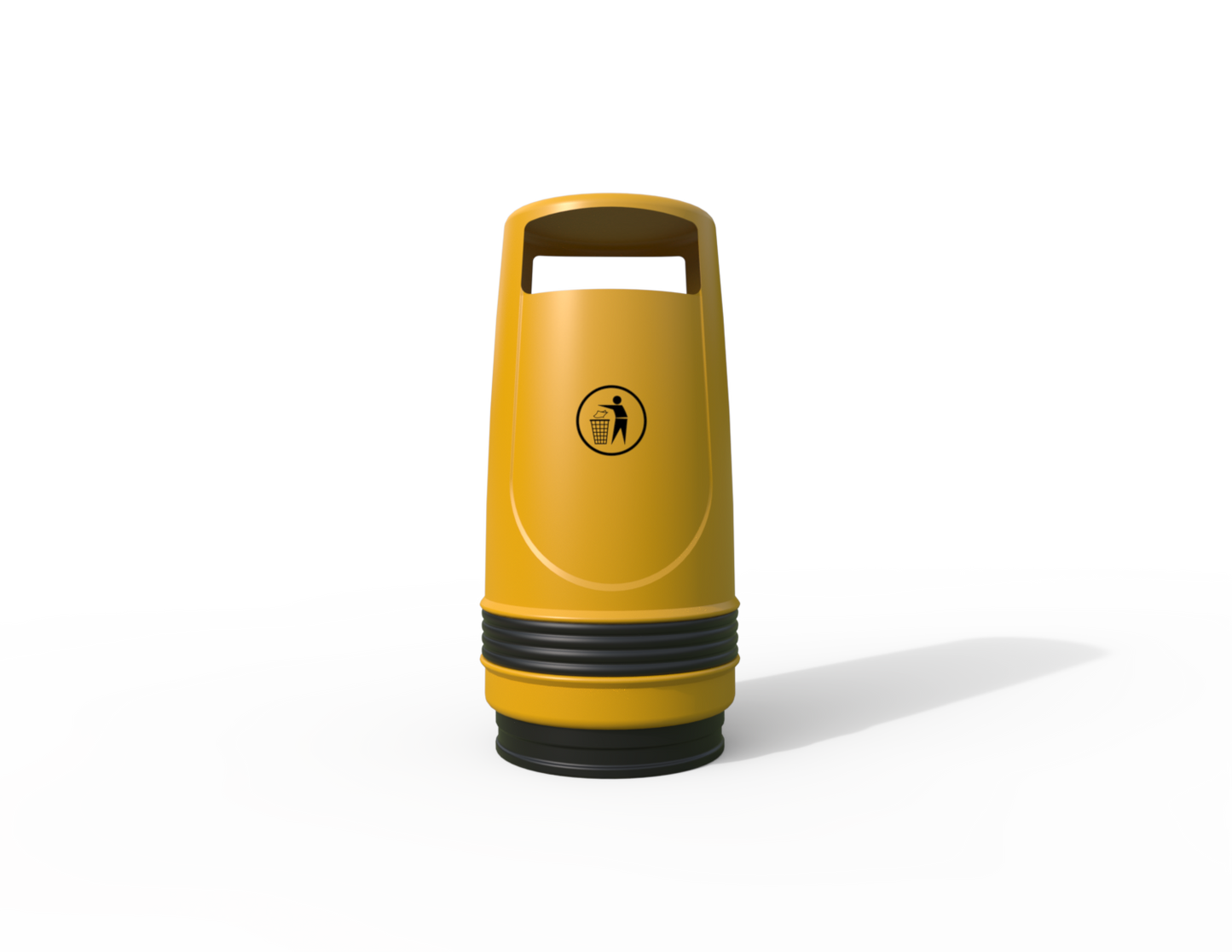 Merlin Traditional Floor Mounted Litter Bin 90L | Outdoor Litterbins |