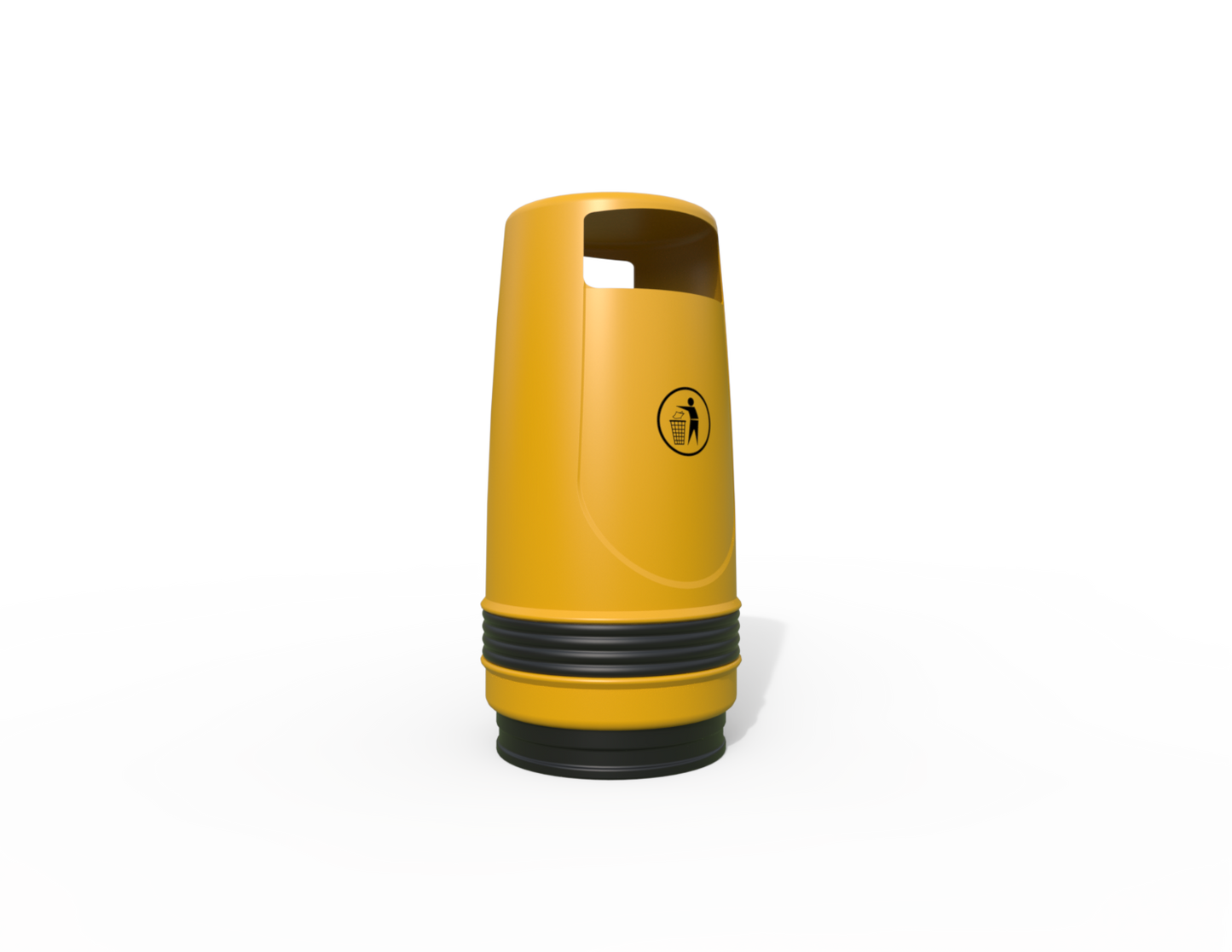 Merlin Traditional Floor Mounted Litter Bin 90L | Outdoor Litterbins |